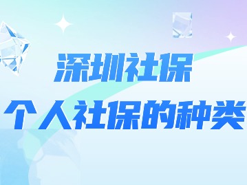 2024年深圳社保个人缴纳的两种类型